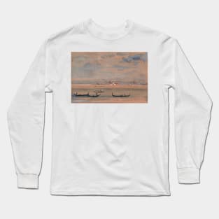 Gondolas by Arthur Bowen Davies Long Sleeve T-Shirt